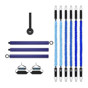 Imagem de kowaku Kit de barra de Pilates com ancoragem de porta Multifuncional treino de corpo inteiro para malhar com bandas de resistência Equipamento de fitness