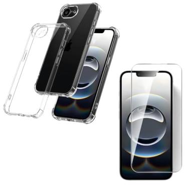 Imagem de Capa Capinha Anti Impacto + Película Premium 9D Cerâmica Compatível Com iPhone 16e 5G Tela de 6.1 Polegadas - (Hard Glass Store)