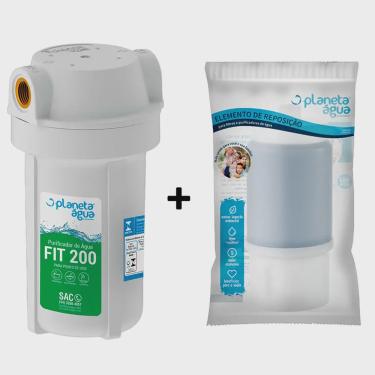 Imagem de Kit Purificador De Água Fit 200 + Filtro Compatível Com 3M PA2000 Planeta Água