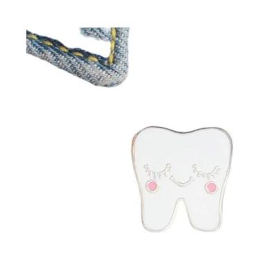 Imagem de Moda série médica metal esmalte broche estetoscópio masculino feminino