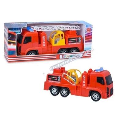 Imagem de Caminhão Bombeiro Brinquedo Kids Infantil Resgate Menino Colecionador 