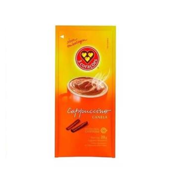 Imagem de Café Solúvel CAPPUCCINO TRÊS CORAÇÕES CANELA SACHÊ - 3 Corações