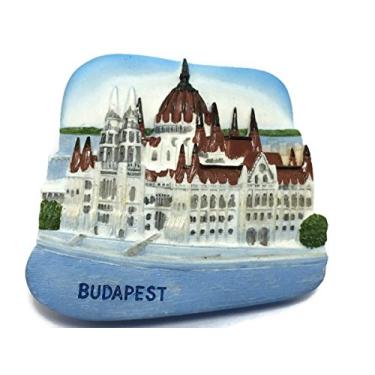 Imagem de Imã de Geladeira de Resina 3d Budapeste da Hungria