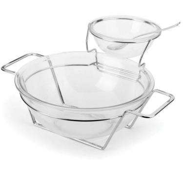Imagem de Serviço Para Salada Forma Andrea - 5 Peças Inox E Transparente