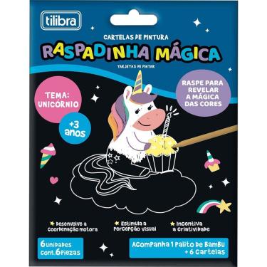 Imagem de Raspadinha Magica Unicórnio Tilibra - C- 6 Cartelas