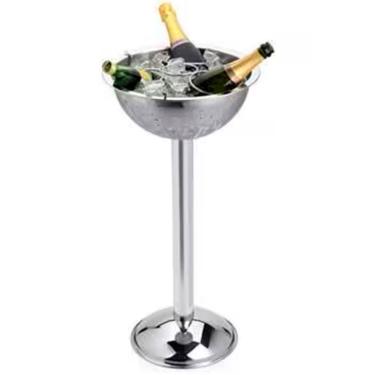 Imagem de Champagneira Com Grelha E Pedestal Forma 2090 Aço Inox - 6 L Inox