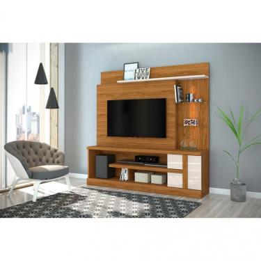 Imagem de Estante Home Madetec Alan Ideal Para Tv De Até 60 Polegadas Nature-off White
