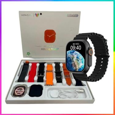Imagem de Smartwatch Hw Ultra 2 Preto Lançamento Com Chat Gpt 7 Pulseiras Origin