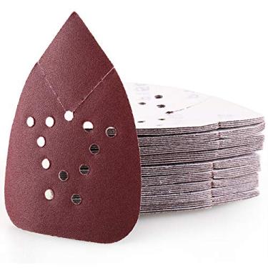 Imagem de 150 lixadeiras para lixadeiras de mouse Black and Decker, 50 folhas de lixa de gancho e laço, LotFancy com detalhes de 12 furos