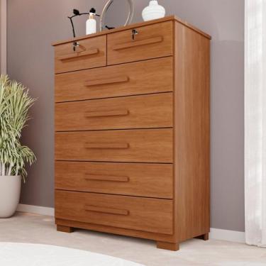 Imagem de Cômoda para Quarto 7 Gavetas Topázio Expresso Móveis - Espresso Móveis