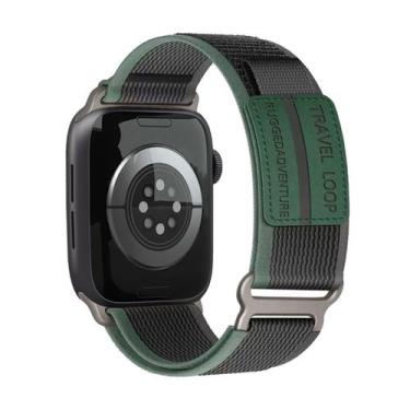 Imagem de Pulseira Nylon Loop Trilha Compatível Com Apple Watch - Baú do Viking,