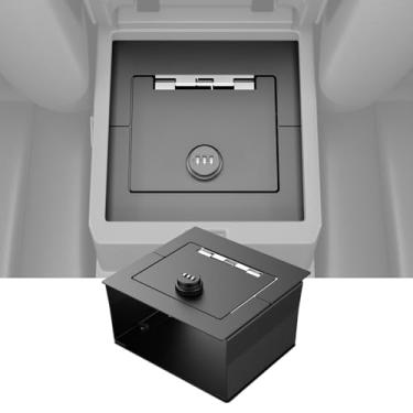 Imagem de SZYANG Caixa de segurança para console SAFECenter compatível com Toyota 4Runner 2025 apoio de braço cofre seguro de aço carbono caixa de armazenamento de substituição para Toyota 4Runner 2025