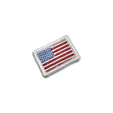 Imagem de BP0055-036 Bandeira USA Patch Bordado 3,8×2,5cm (B- Fecho de contato gancho.)