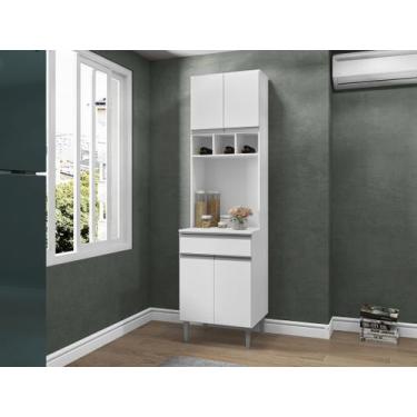 Imagem de Paneleiro Duplo Balcão Compacto Andreia Ajl Móveis - Branco