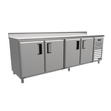Imagem de Balcão de Encosto Refrigerado Venâncio 2,5m Linha Prime 127V Borda Esp