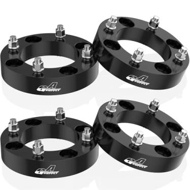 Imagem de GAsupply Espaçadores de roda ATV 4 x 137 3,8 cm apto para CAN-AM Commander Outlander Kawasaki Mule, espaçador de roda preto de 38 mm 4 x 137 mm com pinos de 10 x 1,25, furo de cubo de 110 mm, 4 peças