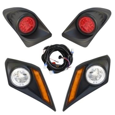 Imagem de Orle Oko Kit de luz traseira de LED Street Legal Head para YAMAHA Drive 2 2017-up carrinho de golfe elétrico ou gás dianteiro do lado do motorista substitui faróis de 12 V conjunto de luz traseira