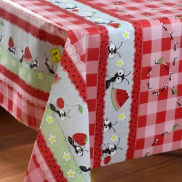 Imagem de Toalha de Mesa Térmica Plástico Impermeável Para Mesa 6 Cadeiras 4 Cadeiras 8 Cadeiras 10 cadeiras Forro De Mesa Natal(Formiguinhas (Novidade),10 Cadeiras (3,20 x 1,40)