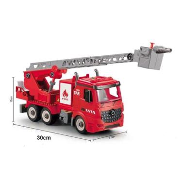 Imagem de Carrinho Caminhão de Bombeiro desmontável City Machine Multikids BR178