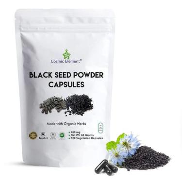 Imagem de Suplemento Cosmic Element Black Seed Powder 450 mg 120 cápsulas