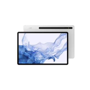 Imagem de SAMSUNG Tablet Galaxy Tab S8+ 12,4" 128GB WiFi 6E Android, tela AMOLED grande, caneta S incluída, câmera ultra ampla, bateria de longa duração, versão dos EUA, 2022, prata