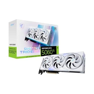 Imagem de MSI GeForce RTX 5060 Ti 16G Gaming Trio OC Branco - 12GB GDDR7 (28Gbps/128-bit), PCIe 5, Boost: 2647 MHz, HDMI 2.1b, DisplayPort 2.1b