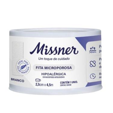 Imagem de Fita Microporosa Branca 2,5cm X 4,5m - Missner