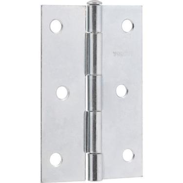 Imagem de Dobradiça Para Porta 3 Aço Carbono Cromado Vonder