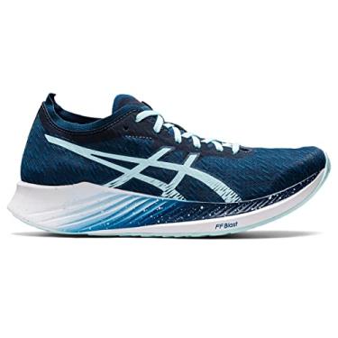 Imagem de ASICS Women's Magic Speed Running Shoes, 7.5, MAKO Blue/Clear Blue