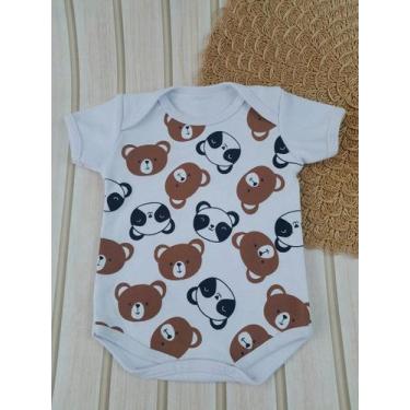 Imagem de Body Infantil Manga Curta Para Bebê Branco Temático Frases Moda Verão 