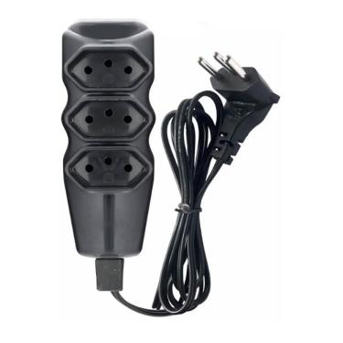 Imagem de Extensão elétrica 3 tomadas 3P 10A 3m plug 90° Force Line