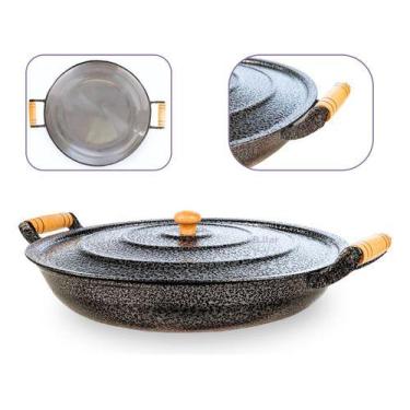 Imagem de Paelleira Frigideira Grande Alumínio Fundido Grosso 4l 36cm - DIVIFORT