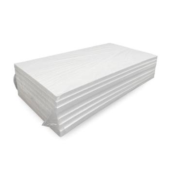 Imagem de Placas de Isopor EPS Antichamas, Branco, 100cm x 50cm x 30mm, Kit com 8 Unidades, Isolamento Térmico