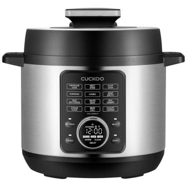Imagem de Panela de Pressão Elétrica 6L Painel Digital, Aço Inoxidável, 110V 1500W, CUCKOO CMC ZSN601F, Prateado