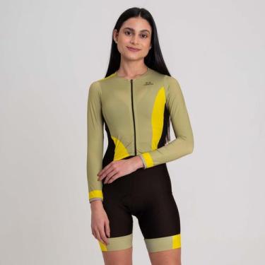 Imagem de Macaquinho Feminino Manga Longa Márcio May Sport Militar - Márcio May 