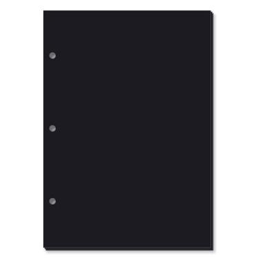 Imagem de Refil Preto Liso Caderno argolado - 30 fls.