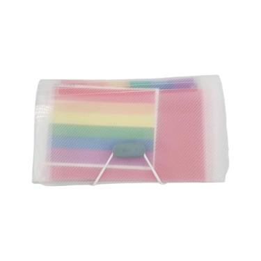 Imagem de Pasta de fichário de portfólio, organizador de documentos, livro de apresentação de arte com protetores de folha transparentes, para apresentação de escritório escolar, arquivamento de documentos