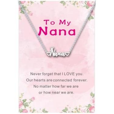 Imagem de Colar de presente para mãe, mãe, avó, avó, presente de dia das mães, filha, irmã, sobrinha, presente de aniversário para mulheres, One Size, Aço inoxidável, Sem Pedra Preciosa