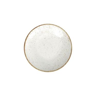 Imagem de Prato Sobremesa Tramontina Rústico Marrom Em Porcelana 21cm