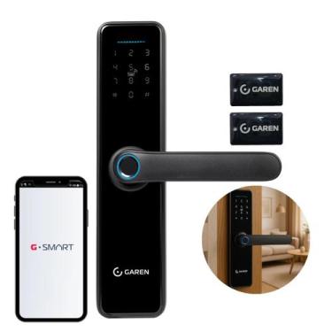 Imagem de Fechadura Inteligante Smart Digital Biométrica Garen Wifi TAG, senha e