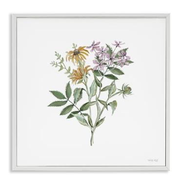 Imagem de Stupell Industries Blooming Botanical Mix White Framed Giclee Art, design por Cindy Jacobs, 17 x 17