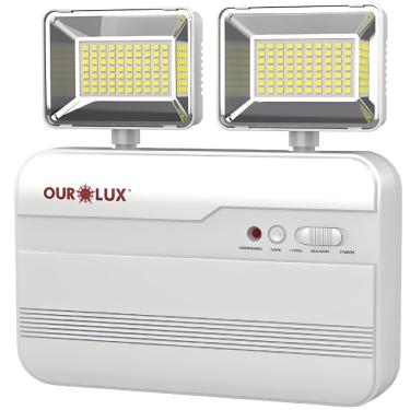 Imagem de Luminaria Led Multiuso Com 2 Farois 15 Watts 1200lm 6500k - 01978 - Ourolux