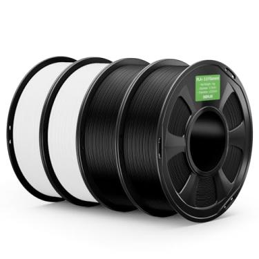 Imagem de DEEPLEE Filamento PLA+ 2.0 1,75 mm, filamento de impressora 3D de resistência mais forte, preto e branco 4 kg, filamento de impressora 3D PLA Plus atualizado, filamento PLA+ de alta velocidade para a