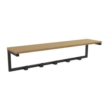 Imagem de Cabideiro De Quarto Industrial Li042 Freijo-preto - Kappesberg