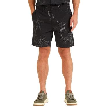 Imagem de Bermuda Forum Masculina Sarja Dom Estampada Preta-Masculino