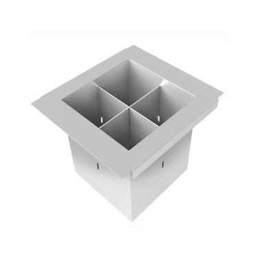 Imagem de PORTA TALHERES DEBACCO 117 EM AÇO INOXIDÁVEL 20.04.00117