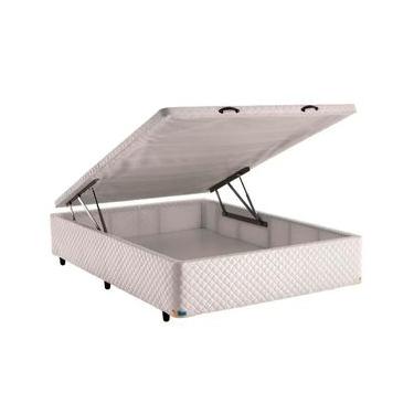 Imagem de Base Box para Colchão de Casal Itaflex com Baú 40,5x138x188cm - Branco