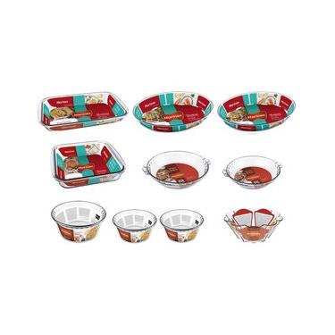 Imagem de Conjunto de Travessas Refratárias Marinex em Vidro - 10 Peças