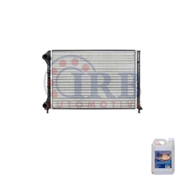 Imagem de Kit Radiador Doblò 1.6 16V 01> C/S Ar Todos + Aditivo Radiador Radiex R1952 Rosa + Água Desmineralizada 5L