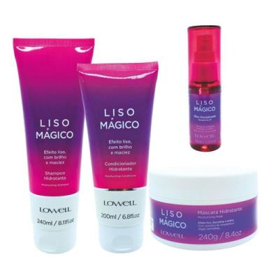 Imagem de Lowell Liso Magico Shampoo, Condicionador, Mascara e Oleo 30ml